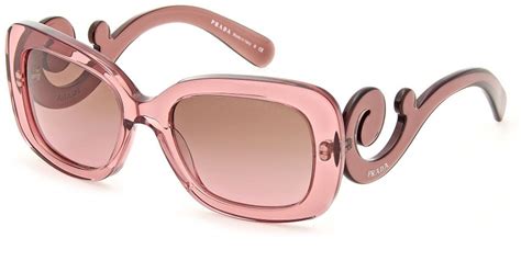 prada glasses crystal pink|Prada clear pink eyeglasses.